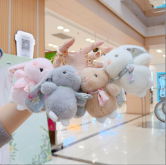 [ Set 5 Cái ] Móc Khóa Gấu Bông ( Khóa Vàng ) - 921737