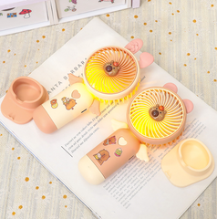 [ Set 6 Cái ] Quạt Sạc Capybara Mini Để Bàn - 922174