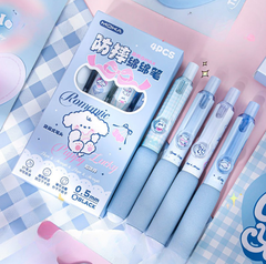 [ Set 5 Hộp ] Bút Bi Gel [ 1 Hộp 4 Cây - Mựa Đen - Đầu ST 0.5mm ] - 922183