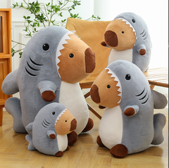 [ Set 2 Con ] Gâu Bông Capybara Cosplay Cá Mập Cute - 922286
