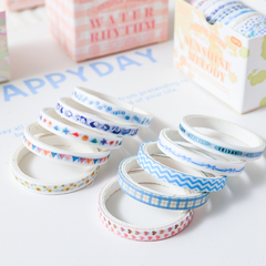 [ Set 12 Hộp ] Washi Vintage [ 1 Hộp 10 Cuộn ] - 922296