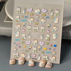[ Set 12 Túi ] Sticker Dán Nail 5D, Dập Nổi, Chống Nước, Keo Cao Cấp - 922304
