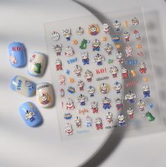 [ Set 12 Túi ] Sticker Dán Nail 5D, Dập Nổi, Chống Nước, Keo Cao Cấp - 922305