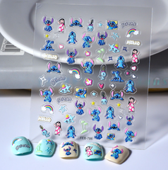 [ Set 12 Túi ] Sticker Dán Nail 5D Stick, Dập Nổi, Chống Nước, Keo Cao Cấp - 922312