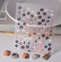 [ Set 12 Túi ] Sticker Dán Nail 5D, Dập Nổi, Chống Nước, Keo Cao Cấp - 922313