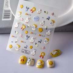 [ Set 12 Túi ] Sticker Dán Nail 5D, Dập Nổi, Chống Nước, Keo Cao Cấp - 922314