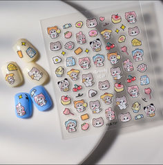 [ Set 12 Túi ] Sticker Dán Nail 5D, Dập Nổi, Chống Nước, Keo Cao Cấp - 922318
