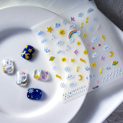 [ Set 12 Túi ] Sticker Dán Nail 5D, Dập Nổi, Chống Nước, Keo Cao Cấp - 922332