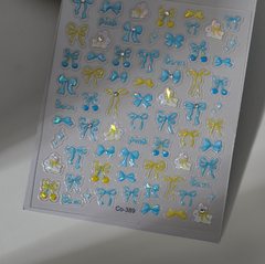 [ Set 12 Túi ] Sticker Dán Nail 5D, Dập Nổi, Chống Nước, Keo Cao Cấp - 922341