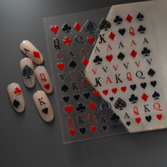 [ Set 12 Túi ] Sticker Dán Nail 5D, Dập Nổi, Chống Nước, Keo Cao Cấp - 922351