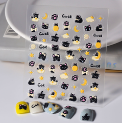 [ Set 12 Túi ] Sticker Dán Nail 5D, Dập Nổi, Chống Nước, Keo Cao Cấp - 922358