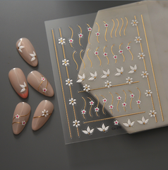 [ Set 12 Túi ] Sticker Dán Nail 5D, Dập Nổi, Chống Nước, Keo Cao Cấp - 922370