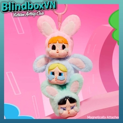 POP MART Crybaby × The Powerpuff Girls Series Vinyl Plush Pendant Blind Box ( Chính hãng )