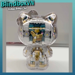 TOP TOY Hello Kitty White Golden Big Figure Building Bricks