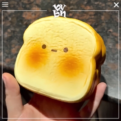 Rosey - Very Nice Toast Squishy - Dark Brown Coffee
