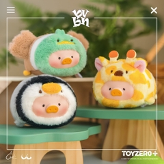 LuLu the Piggy Animal Party Vol 2 - Stick Together PVC Face Plush Keychain Blindbox