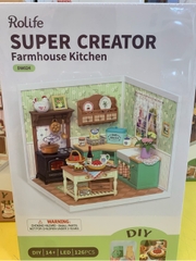 Mô Hình Lắp Ghép Nhà Robotime Rolife Super Creator DIY Miniature House