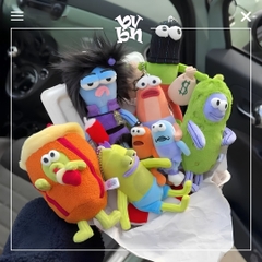 Móc khóa bông SpongeBob Bikini Bottom Blind Box – Plush Pendant  X11