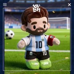 Argentina Messi National Team 2026 FIFA World Cup Series Plush Pendant Blind Box