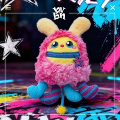 Nom Bad Mood Squeaky plush pendant Blind box