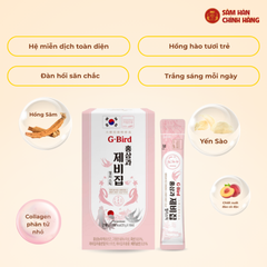 Hồng sâm yến sào G-BIRD (20g x 30 stick dạng thạch) – Daedong