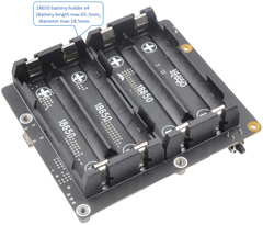 UPS HAT Pin 18650 cho Raspberry Pi 5 (5.1V 5A)