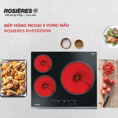 Bếp hồng ngoại 3 vùng nấu RVEF633INK