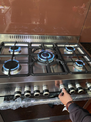 Bếp gas 5 kết hợp lò nướng 90cm Glem MQB612VI