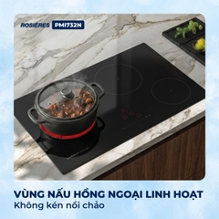 Bếp kết hợp 2 từ 1 hồng ngoại Rosières PMI732N - Nhập khẩu chính hãng