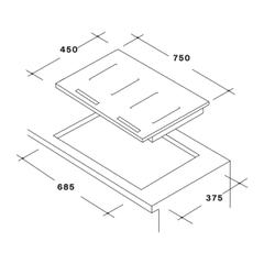 Bếp từ đôi Elba Elio 71-00 - Nhập khẩu chính hãng
