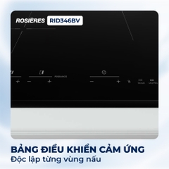 Bếp từ 3 vùng nấu Rosières RID346BV - Nhập khẩu chính hãng