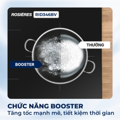 Bếp từ 3 vùng nấu Rosières RID346BV - Nhập khẩu chính hãng