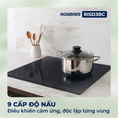 Bếp từ 3 vùng nấu Rosières RISD3BC - Nhập khẩu chính hãng