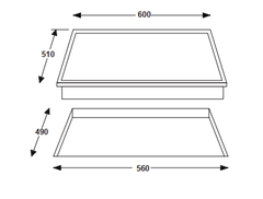 Bếp từ 3 vùng nấu RISD3BC