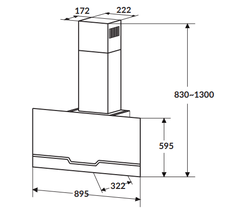 Hút mùi ống khói 90cm RVSPN98