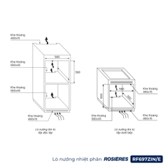 Lò nướng nhiệt phân Rosières RF697ZIN/E (Sublime Collection) - Made in France. Nhập khẩu chính hãng