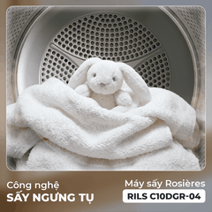 Máy sấy quần áo Rosières 10 kg RILS C10DGR-04 - Nhập khẩu chính hãng