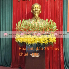 Hoa tượng Bác cao 35cm rộng 80cm