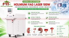 Hướng dẫn sử dụng máy laser tán sỏi Holmium: YAG Laser 100W