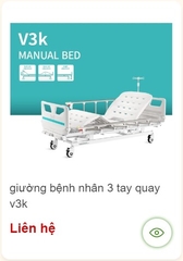 giường bệnh nhân 3 tay quay