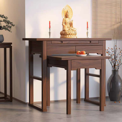 TT01 - Bàn Thờ 2 Cấp Gỗ Sồi Tự Nhiên, Thiết Kế Trang Nhã