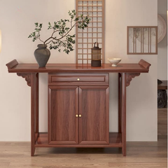 TT06 - Bàn Thờ Gỗ Sồi Tự Nhiên Kiểu Dáng  Đẹp Thanh Thoát,  Có Tủ Và Ngăn Kéo Tiện Lợi