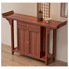 TT06 - Bàn Thờ Gỗ Sồi Tự Nhiên Kiểu Dáng  Đẹp Thanh Thoát,  Có Tủ Và Ngăn Kéo Tiện Lợi