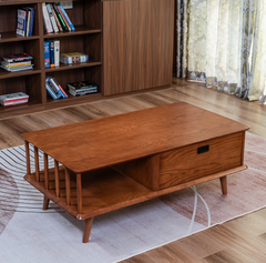 BT01 - Bàn Trà Gỗ Sồi Tự Nhiên Phù Hợp Mọi Không Gian Phòng Khách