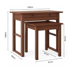 TT01 - Bàn Thờ 2 Cấp Gỗ Sồi Tự Nhiên, Thiết Kế Trang Nhã