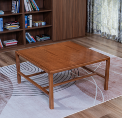 BT03 - Bàn Trà Gỗ Sồi Tự Nhiên Mặt Vuông Thiết Kế Hiện Đại, Tối Giản