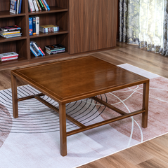 BT03 - Bàn Trà Gỗ Sồi Tự Nhiên Mặt Vuông Thiết Kế Hiện Đại, Tối Giản