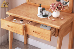 BTĐ06 - Bộ Bàn Trang Điểm Kèm Ghế Gỗ Tự Nhiên – Sang Trọng, Bền Đẹp