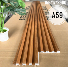 Lam 4 sóng cao gỗ nhựa ốp tường, trần 155x17x2900 (nhiều màu)
