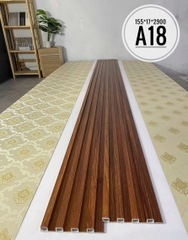 Lam 4 sóng cao gỗ nhựa ốp tường, trần 155x17x2900 (nhiều màu)
